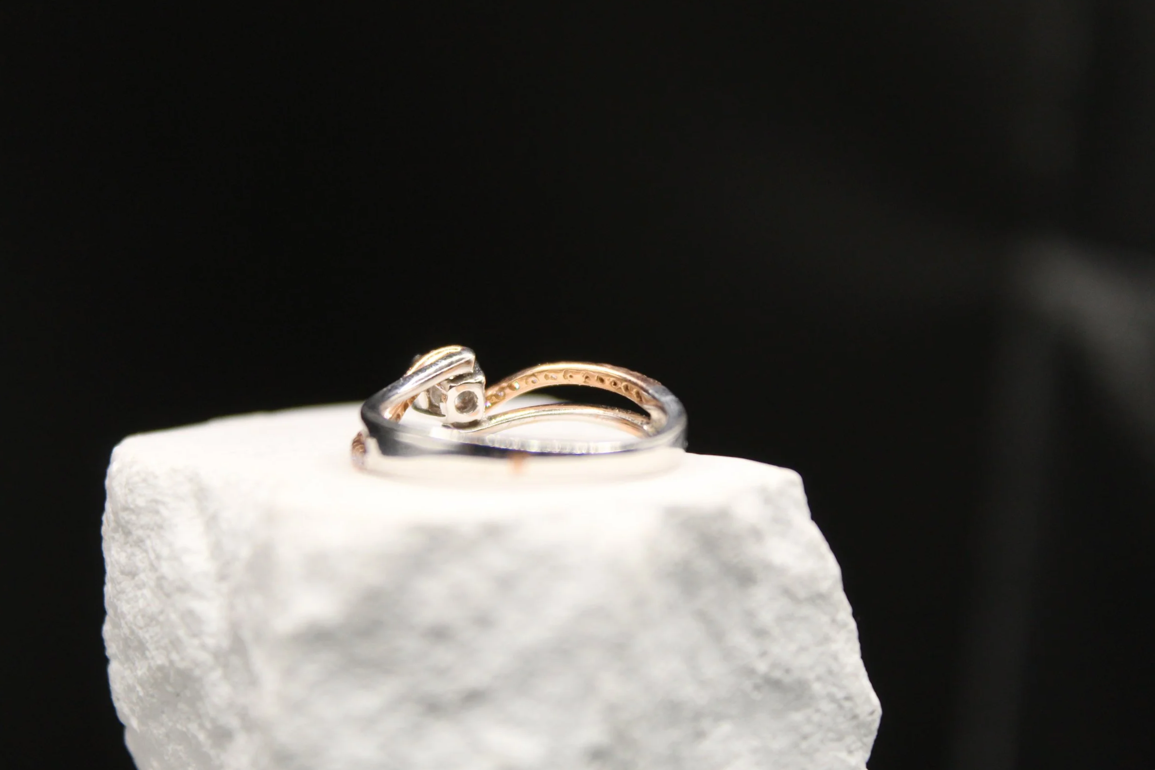 Twisted Elegance Diamond Ring