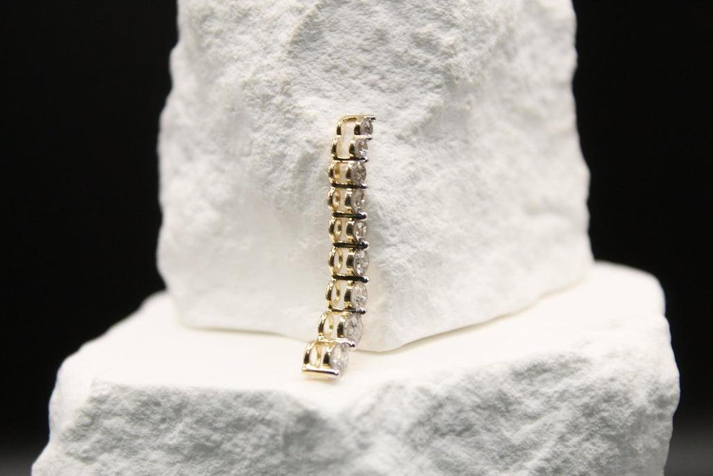 Cascade Diamond Bar Pendant