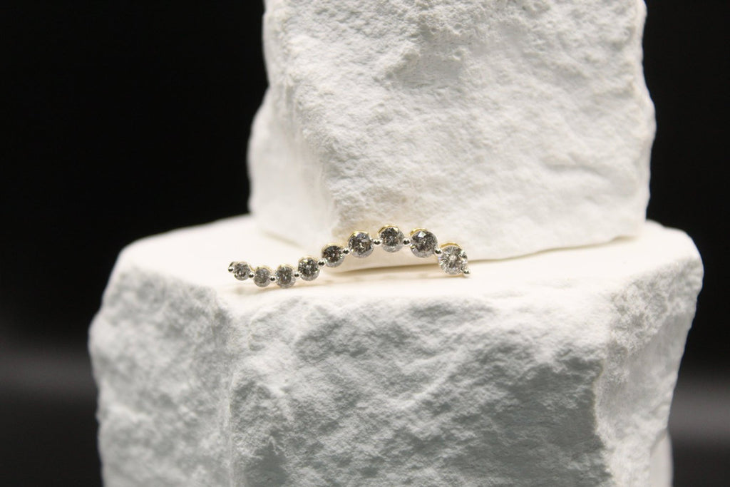 Cascade Diamond Bar Pendant
