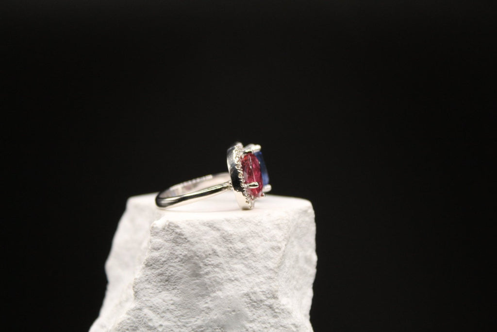 Twilight Duet Sapphire & Tourmaline Ring