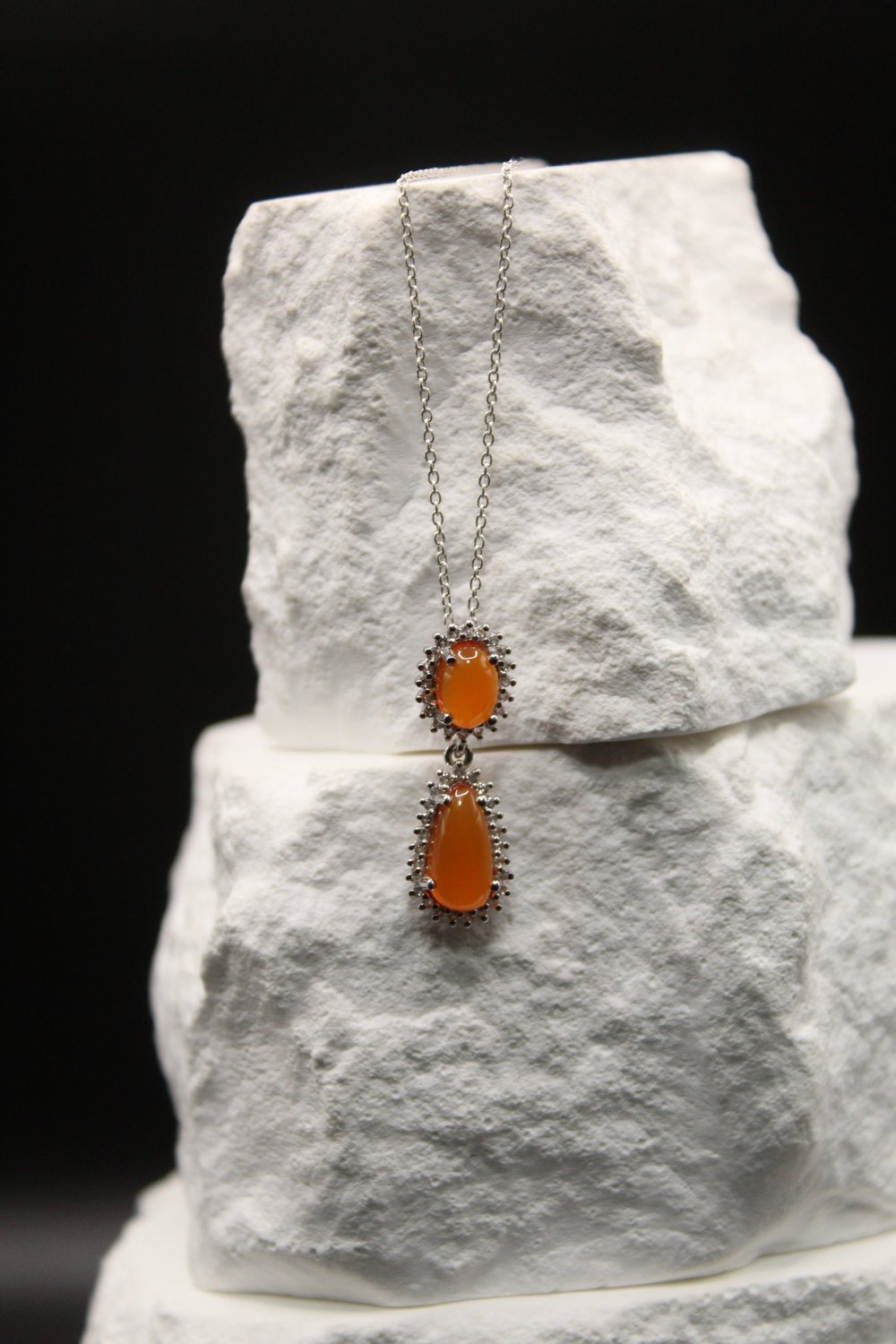 Honey Flame Necklace