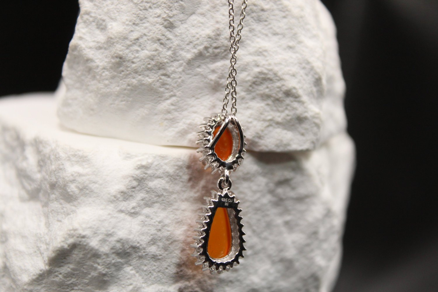 Honey Flame Necklace