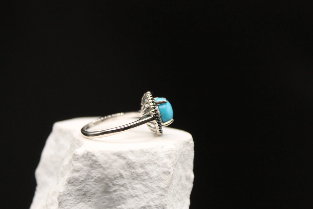 Aqua Night Turquoise Ring