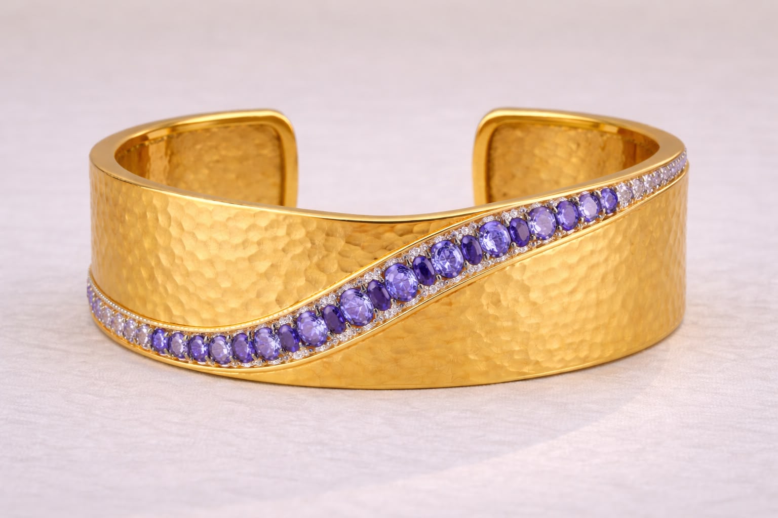 Pre-Order Tourmaline Wave Cuff Bangle