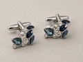 Pre-Order Azure Mosaic Natural Sapphire & Lab Diamond Cufflinks