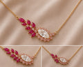 Pre-Order Ruby Bloom Lab Diamond & Natural Ruby Necklace