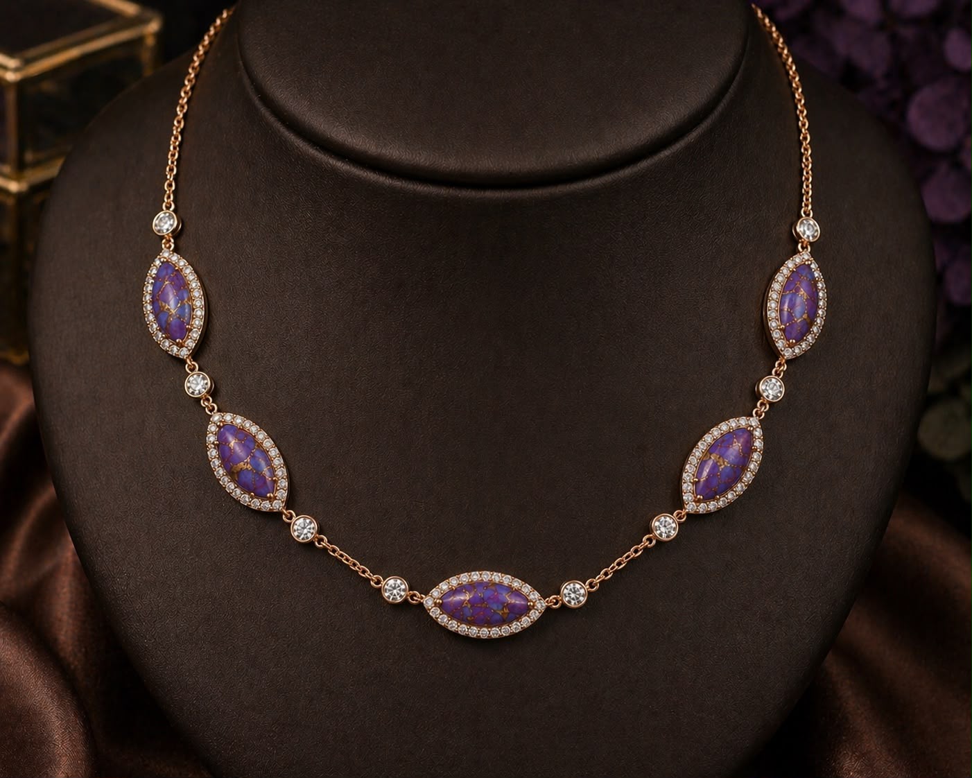 Pre-Order Azure Lattice Natural Turquoise Necklace