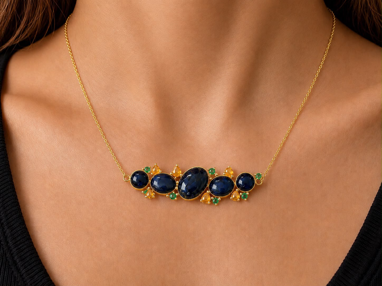 Pre-Order Sapphire Bloom Necklace