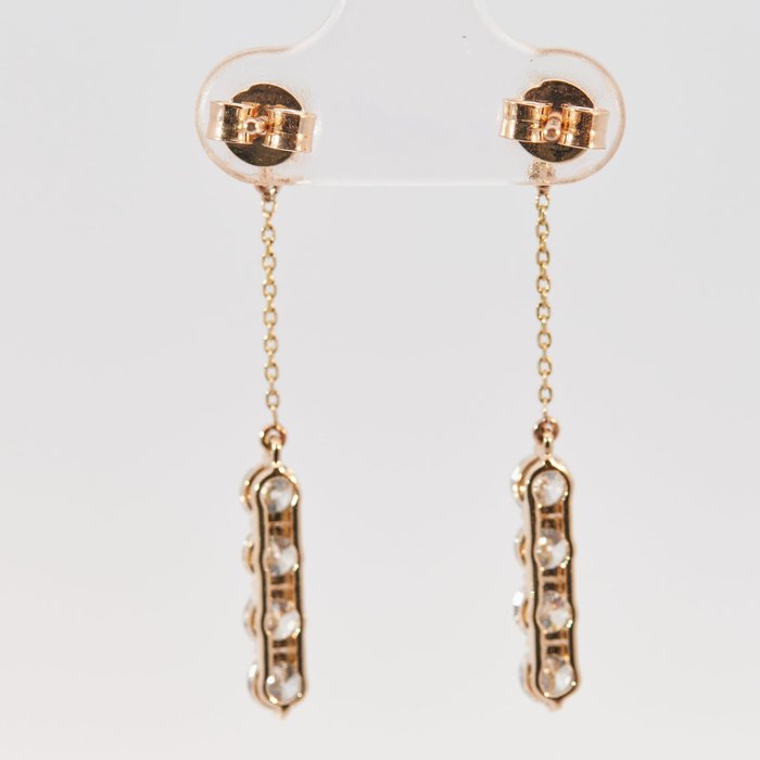 Diamond Cascade Drop Earrings